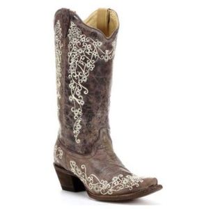 Dan Post Women's Embroidered Snip Toe Cowboy Boot
